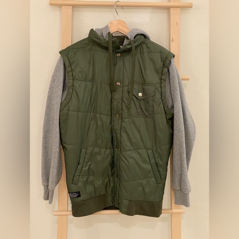 Men’s Matix quilted vest hoodie